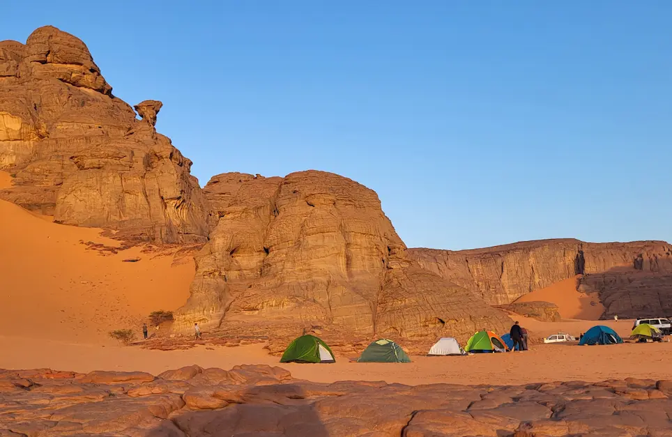 4x4 expedition route through the Algerian Sahara
